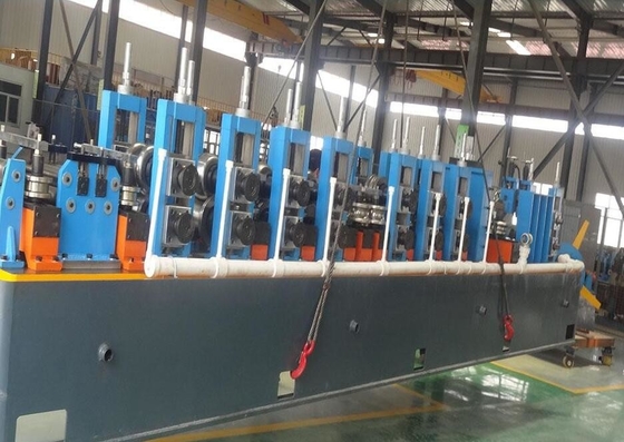 High Frequency Welding Tube Mill Machine Forming Speed Max 90m/Min Blue Hg60