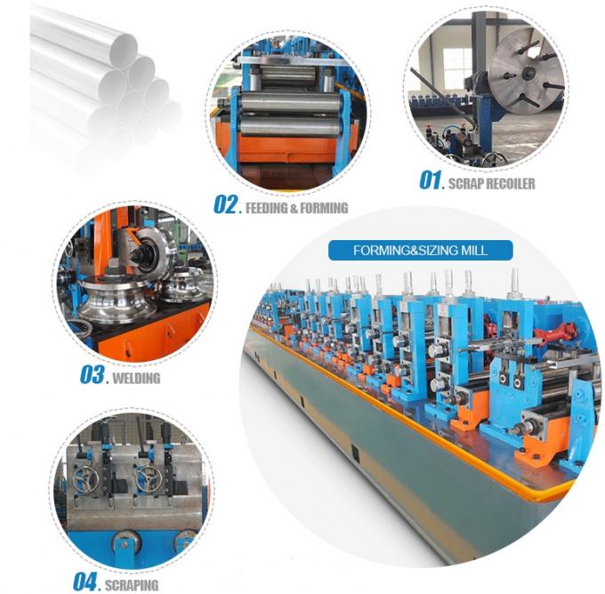 F200×200 High Frequency Welded Pipe Mill in operation