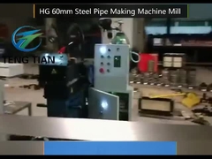 HG60 High Efficiency Tube Mill Machine For 21-63mm Pipe Diameter