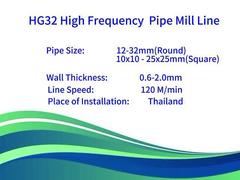 High Frequency Welded Pipe Mill for Square Rectangular Pipe
