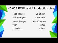 High Frequency Welded Pipe Mill Carbon Steel 