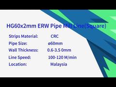 High Frequency Welded Pipe Mill for Square Tubes