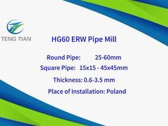 Precision Tube Mill for Galvanized Steel Round Square Tubes 80m/min