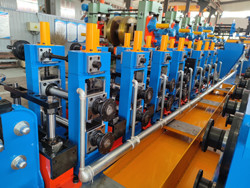 89mm 3.5" High Frequency Welded Round Tube Mill Machine Energy Efficient