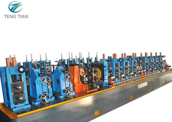 Plc Controlled Welded Pipe Mill Wall Thickness 1-30mm Water Cooling System