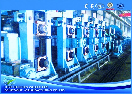 Full Automatic Square Tube Mill FF Forming For 200 × 200mm Pipe Customized Design