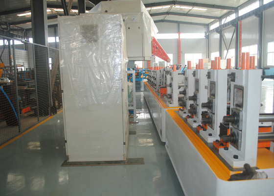 High accuracy steel tube production line erw pipe making machine