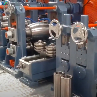 Steel Profiles Pipe Mill Machine Automatic Packing 300 KW welder