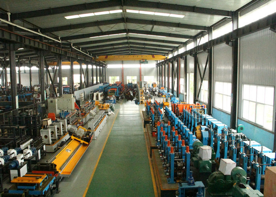 50HZ Frequency Tube Mill Machine , Carbon Steel Pipe Making Machine