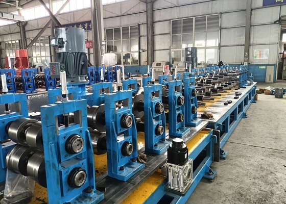 Galvanized Metal Roof Roll steel pipe manufacturing machine 80m/Min For Round