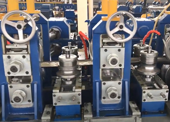 76mm Galvanized Steel Pipe Making Machine Square Tube Mill
