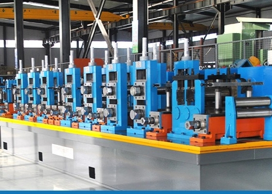 High Frequency Welding Tube Mill Machine Forming Speed Max 90m/Min Blue Hg60