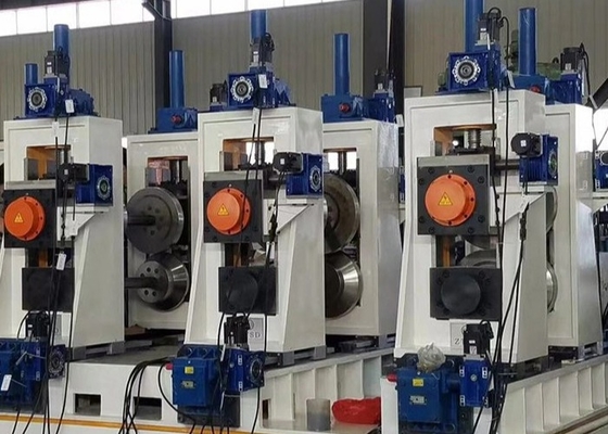 50 X 50 - 100 X 100 Mm High Precision Welded Pipe Production Line Automatic Tube Mill