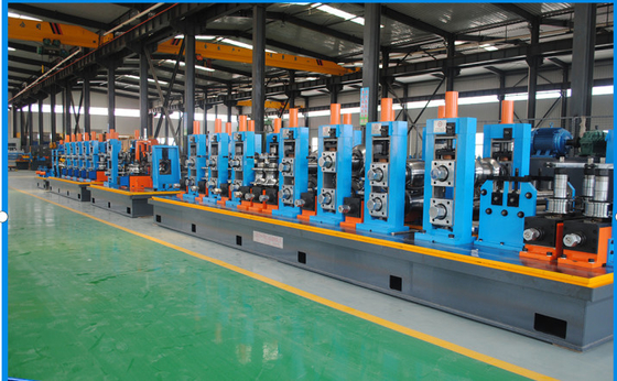 High Frequency Welding Tube Mill Machine Forming Speed Max 90m/Min Blue Hg60