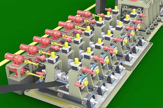 250x250mm High Precision Automatic Tube Mill Carbon Steel Automatic