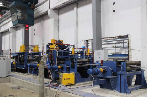High Frequency Welded Pipe Mill Direct Forming Square PLC Control 250x250x12mm