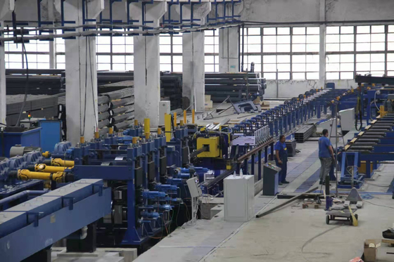 High Frequency Welded Pipe Mill Direct Forming Square PLC Control 250x250x12mm