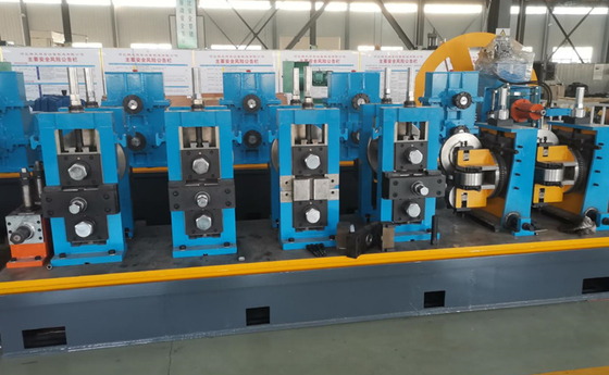 Precision Tube Mill Machine Blue Thickness 1-3mm High Frequency Welded Pipe