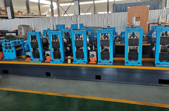 Precision Tube Mill Machine Blue Thickness 1-3mm High Frequency Welded Pipe