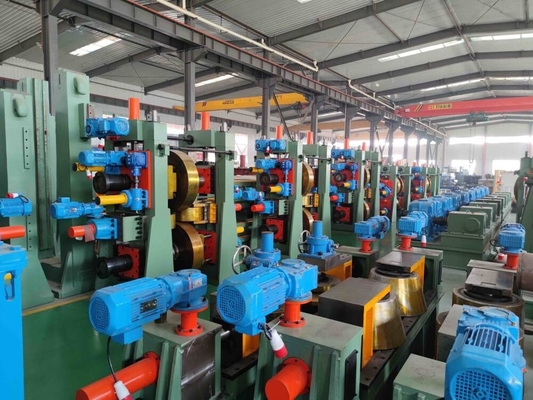 Dia 60 Mm Erw Pipe Mill Round Green Welded Pipe Making Machine