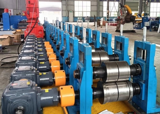 Square Round 50 Mm Welded Pipe Mill 40-120m/Min Speed High Frequency Straight