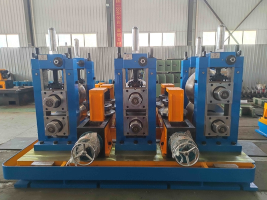 Diameter 76mm Welded Pipe Mill Carbon Steel Speed 60-120 M/Min Blue