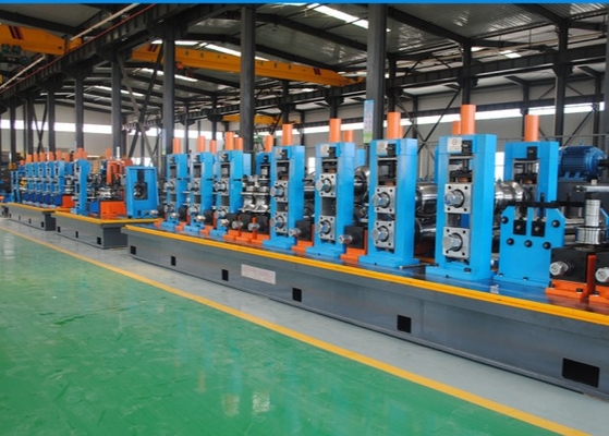 Blue Colour High Precision Erw Pipe Mill Machine For Round Pipe