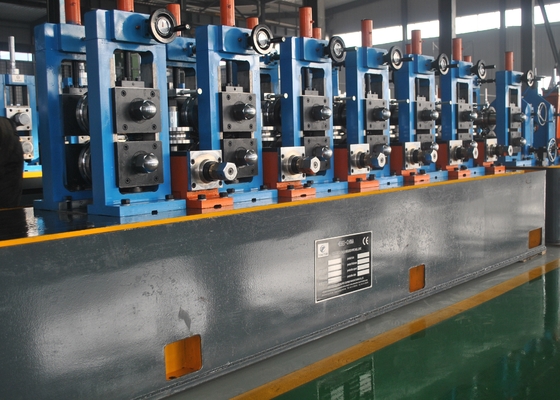 Blue Colour High Precision Erw Pipe Mill Machine For Round Pipe