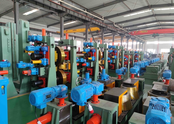 Precision Tube Mill Diameter 76mm-153mm Speed 60m / Min Large API Pipe Blue