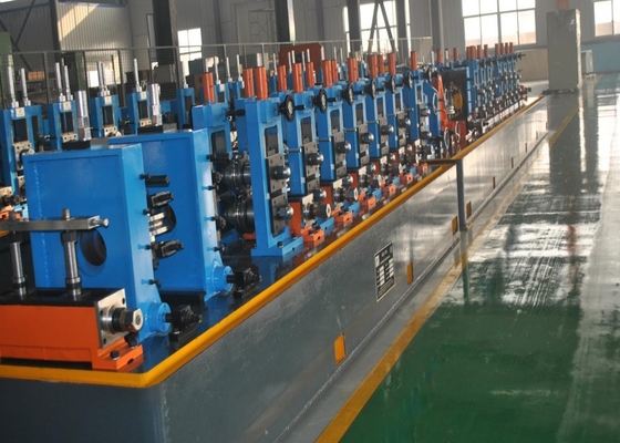 Speed 10-60m/Min Thickness 4.5mm HF Tube Mill Machine Blue Color