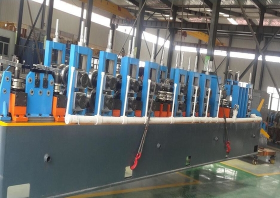 Blue Diameter 33.7-60.3mm Carbon Steel Tube Mill Machine Speed 70m/min