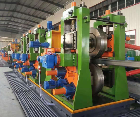 Floor Mounted Tube Rolling Machine Customized Weight Plc Control System