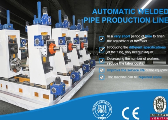 Directly Forming Stable 400X400Mm Square Tube Mill Machine ISO9001