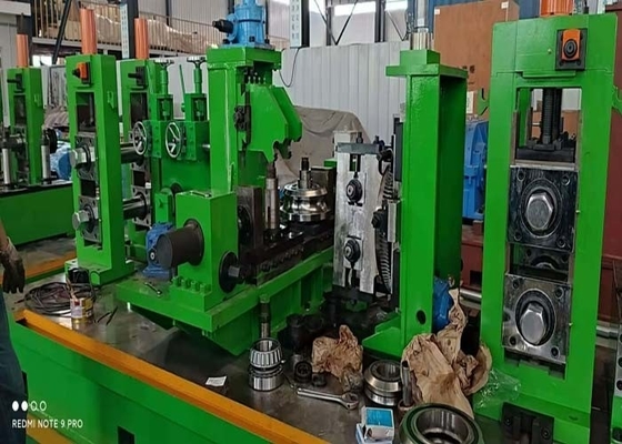 Green High Frequency Tube Mill Machine 76mm-153mm Steel Pipe Production Line