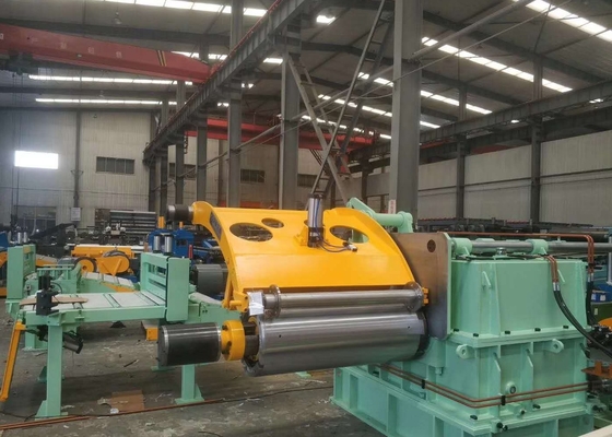 Coil Width Max 1650Mm Weigh Max 30T Steel Slitting Machine Green Colour