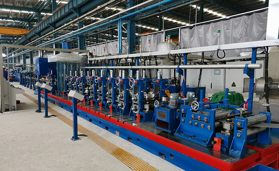 ISO9000 HG60 Roll Forming Tube Mill Machine Galvanized Pipe  Mill Energy Efficient