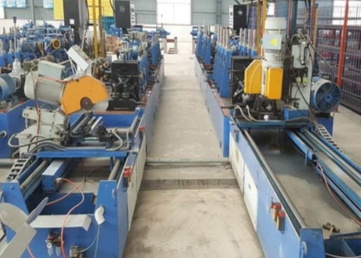 Customized Dia 127mm Thick 4.0Mm Include Rollers Steel Pipe Production Line