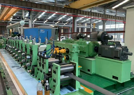 Green Dia 153mm Thickness 1-3mm Steel Pipe Production Line With CE