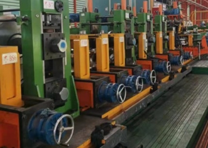 Green Dia 153mm Thickness 1-3mm Steel Pipe Production Line With CE