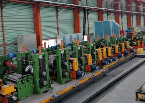 Green Dia 153mm Thickness 1-3mm Steel Pipe Production Line With CE