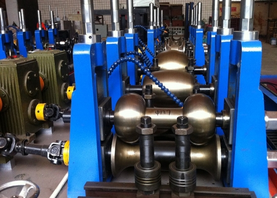 4mm Thickness Carbon Steel Pipe Production Line 380v 650KW 1 Year Warranty