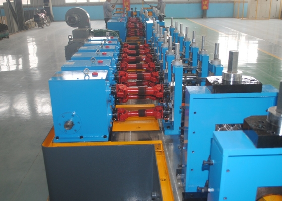 Blue High Frequency Welding  Square Tube Mill 120m/Min Fast Change Roller Mill