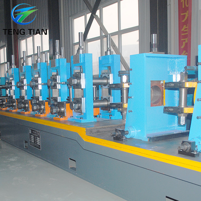 Carbon 200kw-300kw High Frequency Welded Pipe Mill For 32mm-76mm Diameter Range