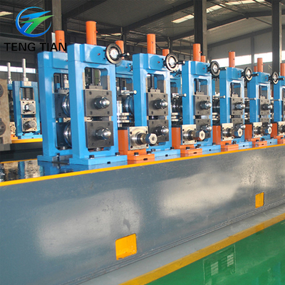 Carbon 200kw-300kw High Frequency Welded Pipe Mill For 32mm-76mm Diameter Range