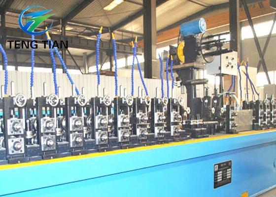 Plc 1000kw Pipe Making Machine With Long Service Life Steel Pipe Production Line