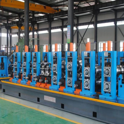 Fats Speed Steel Pipe Production Line PLC Controlled Indoor ERW Tube Mill 600KW Power