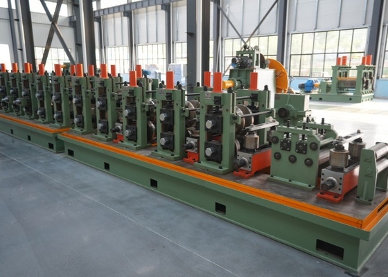 High Speed Carbon Steel Welded Pipe Mill 32-102mm PLC Controlled Roll Forming