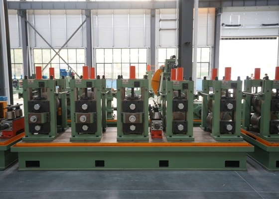 High Speed Carbon Steel Welded Pipe Mill 32-102mm PLC Controlled Roll Forming