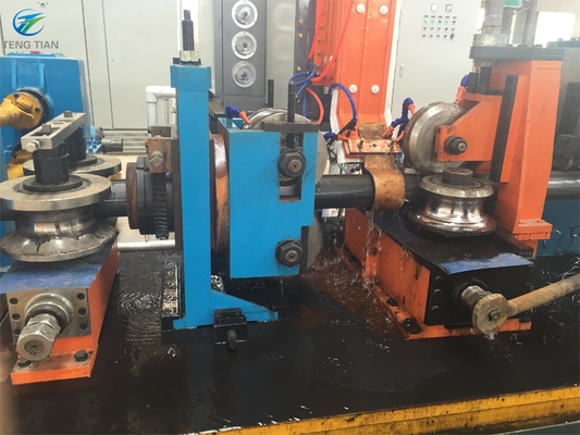 High Frequency Welded Pipe Mill Computer Cutting Saw Carbon Steel ERW Welded Pipe Production Line