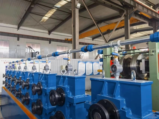 High Frequency Welded Pipe Mill HG426 Welding Pipe Machine Carbon Steel Blue For Construction Customized Production